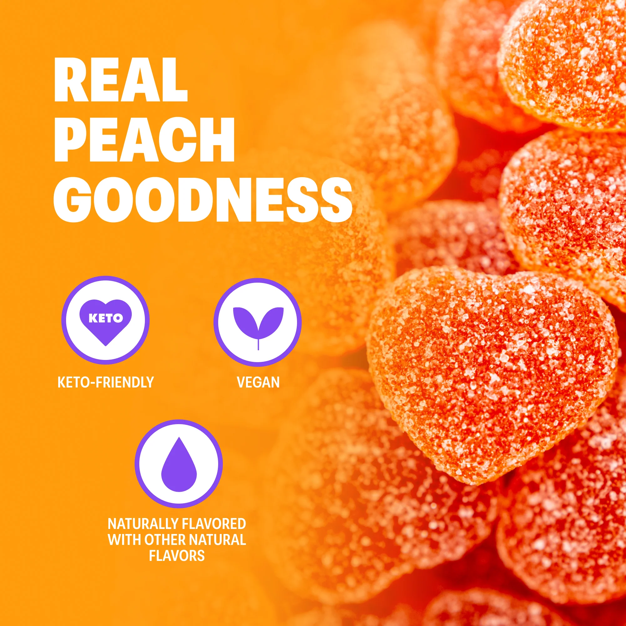 OMG Sour Peach Gummies - Image 3