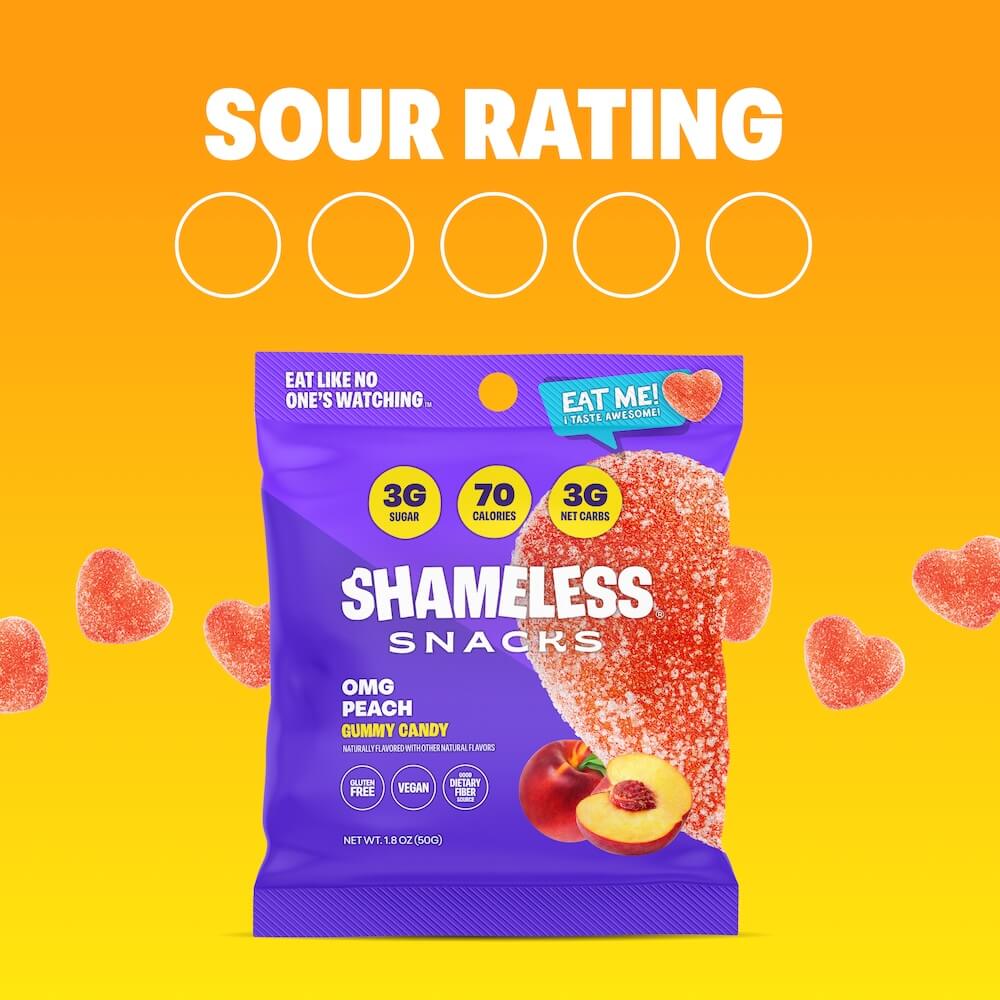 OMG Sour Peach Gummies - Image 7