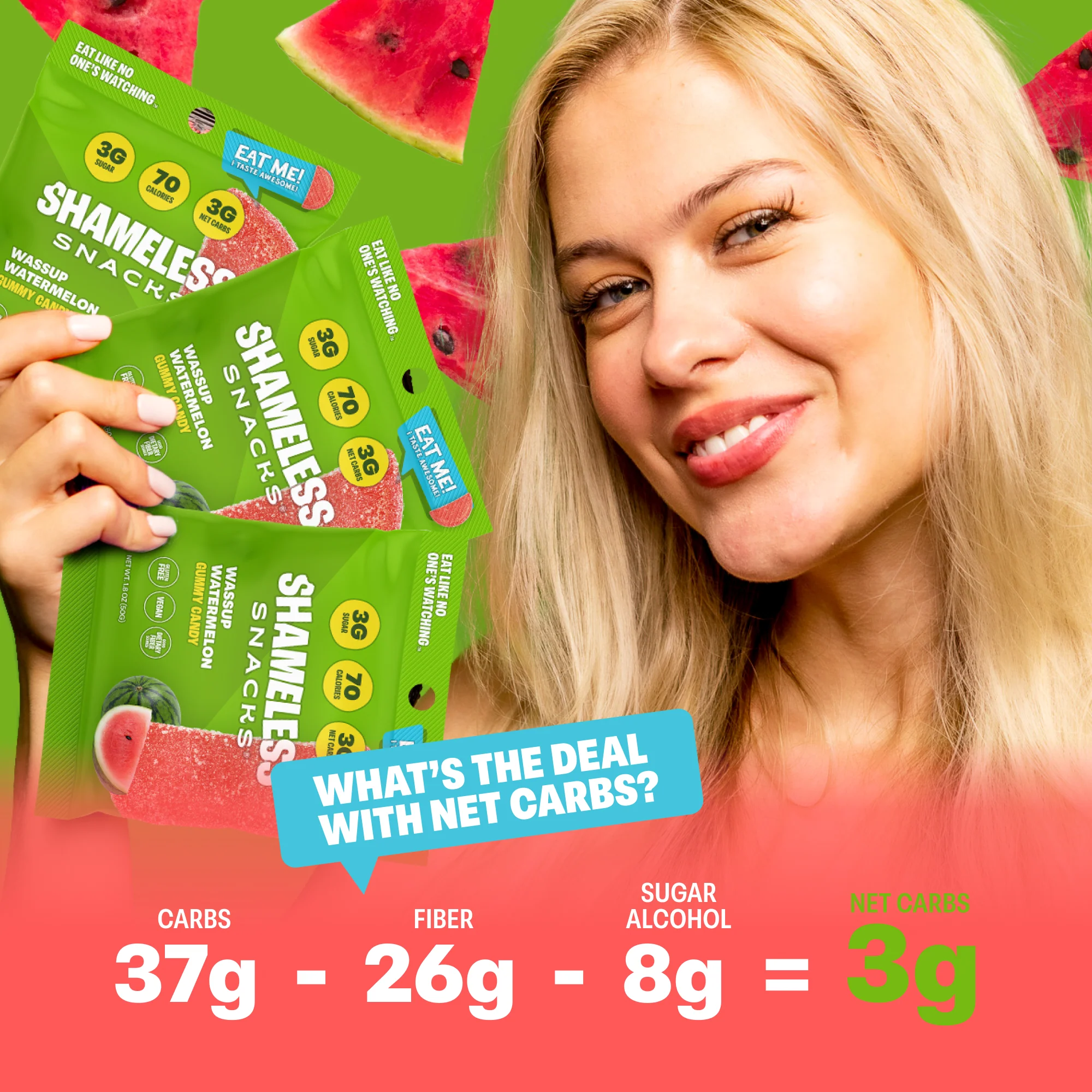 Wassup Watermelon Gummies (Sample) - Image 6